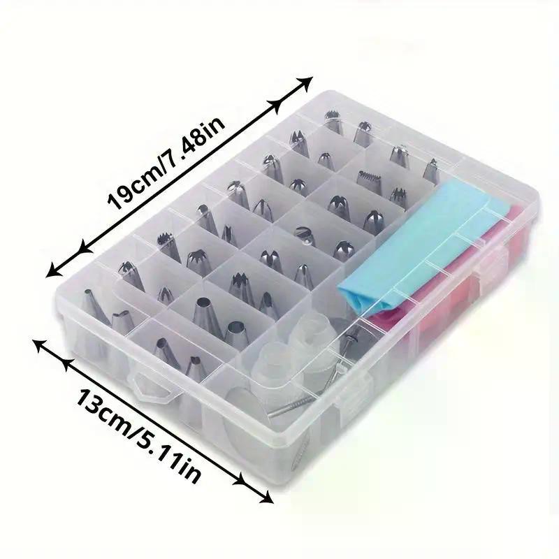 38Pcs Cake Decorating Tools Icing Cream Piping Nozzle Tips Confectionery Pastry Bags Stainless Steel Nozzles Tip Cake Decoration