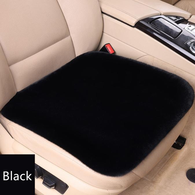 

Зимовий теплий чохол для автомобільного сидіння передня задня подушка плюшева підкладка протектор килимок подушка для крісла аксесуари 45cm чорний