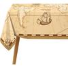 Hafangry World Map Tablecloth Adventure World Awaits Party Decoration Retro Beige Nautical Compass Kitchen Dining Room Home Decor-60×84inch