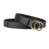 New Women's Cross-border Trend Double-circle Buckle Belt, Fashionable and Simple Women's Ins Wind Width Belt