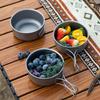Japanese-Style Titanium Camping Pot: Portable, Foldable, Multi-Functional Outdoor Cookware for Soup and More