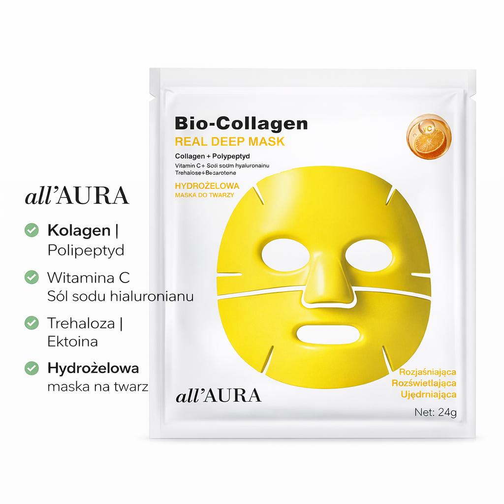 All'Aura Bio Collagen Real Deep Mask - Illuminating Yellow 24