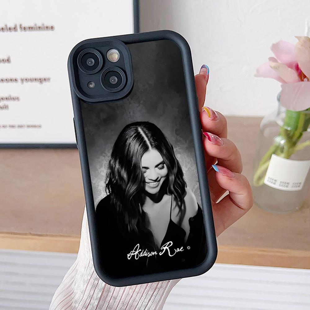 Addison Rae Mobile Phone Case for iPhone 17 16 15 14 13 12 11 Air Pro Max Plus Thicken TPU Colorful Cover Pretty Luxury