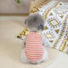 Strap Dog Vest Striped Pattern Camisole Top Cute Style Puppy Outfit  Summer Wear