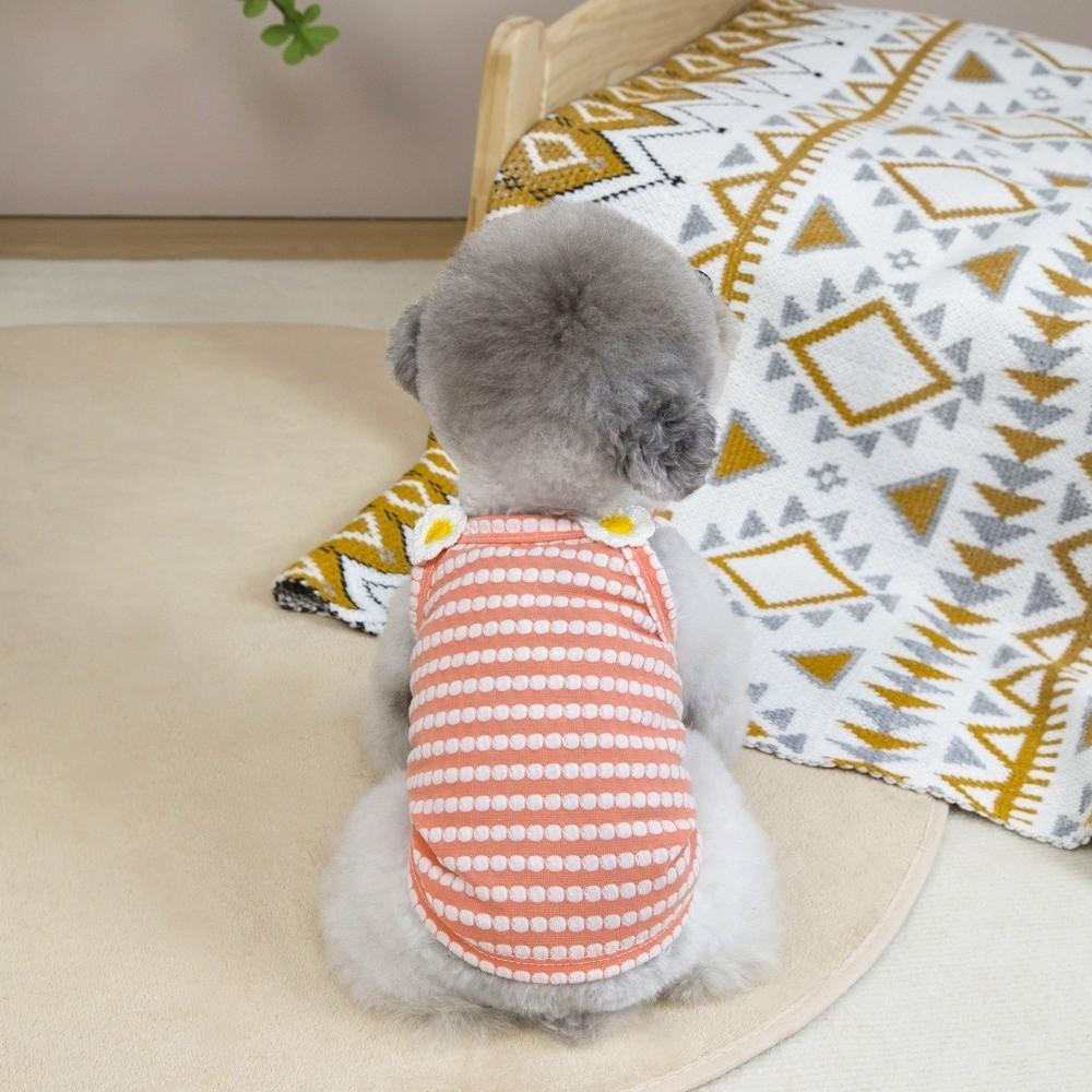 Strap Dog Vest Striped Pattern Camisole Top Cute Style Puppy Outfit Summer Wear
