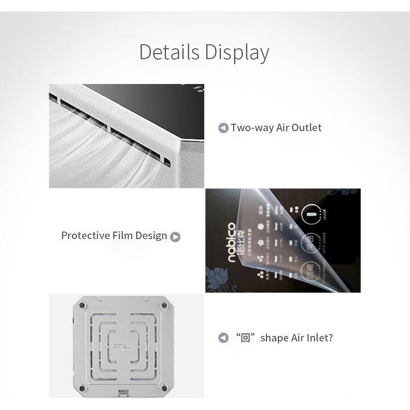 Portable air purifier Negative ion sterilizer Household generator Anion air purifier Ozone generator HEPA Carbon filter