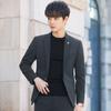 Spring and Autumn Plaid Small Suit Men's Suit Korean Version Trendy Slim-fitting Ruffian Handsome Casual Suit Jacket Top