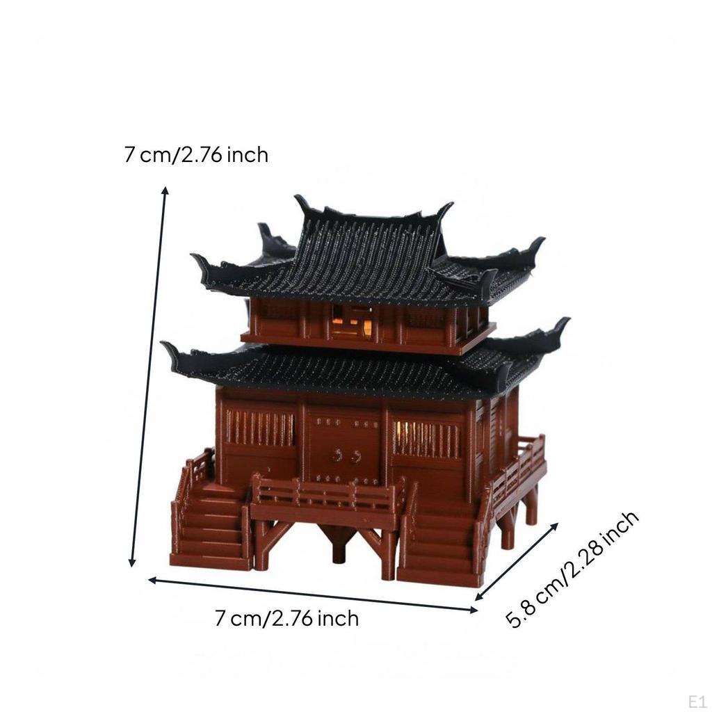 Ancient Chinese Building Reproduction Traditional Design Pavilion Model Detailed