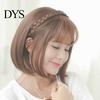 No Odor Wig Headband Realistic Braided Curled Hairpiece Bangs Decorative Natural Fake Hair Accessories
