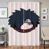 Home Interior Kitchen Curtains for Living Room 2 Pieces Blackout Curtains Door Curtain N-naruto-o Partition Bedroom Decoration