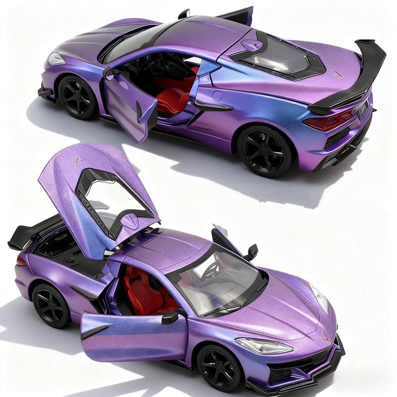 ABW1 1:24 BMW M4 GT3 Alloy Sports Car Model Diecast Metal Toy Car Vehicles Model Simulation Sound and Light Collection Childrens Gift