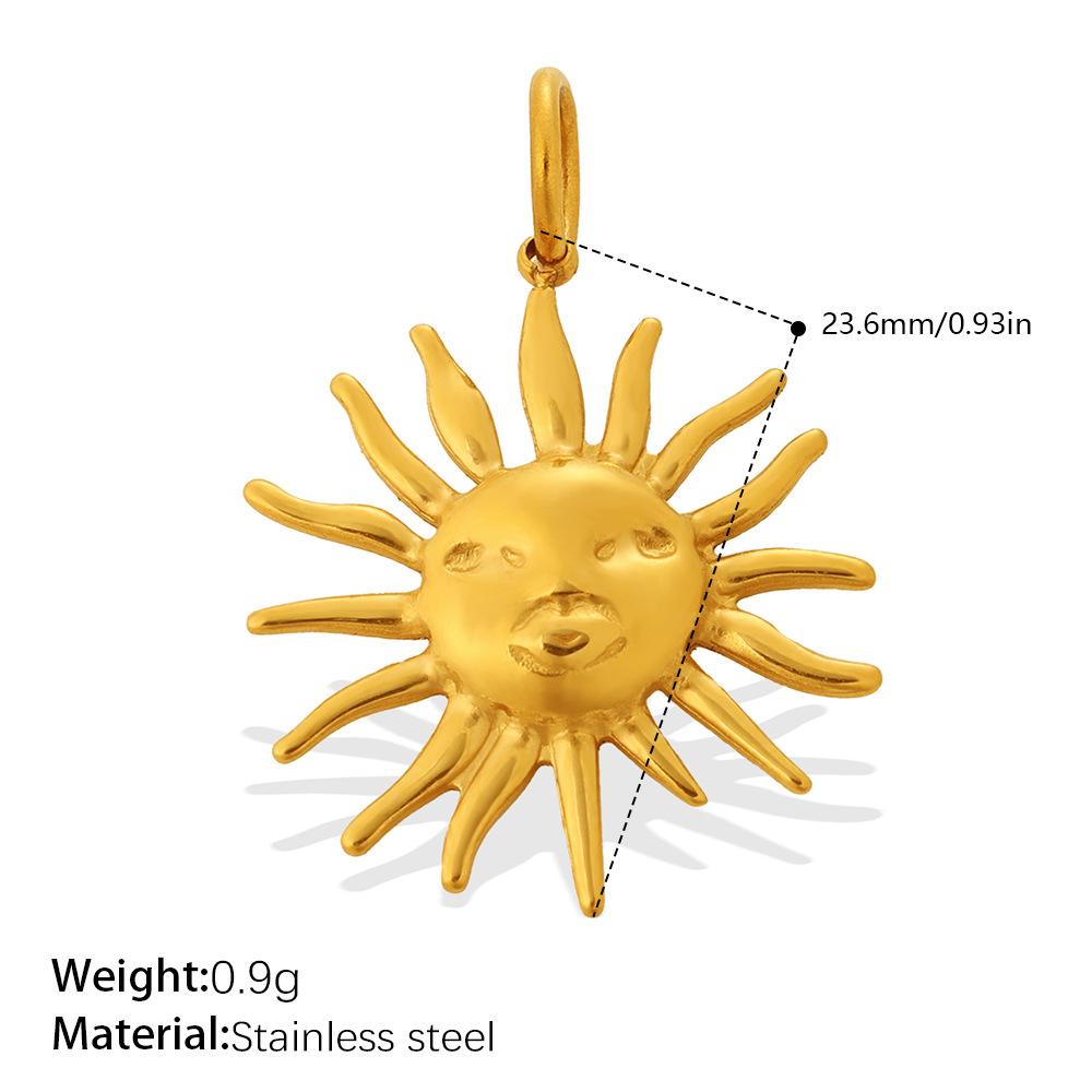 Fashion Personality Sun Moon Stars Sun Love Diy Bracelet Necklace Pendant Stainless Steel Accessories