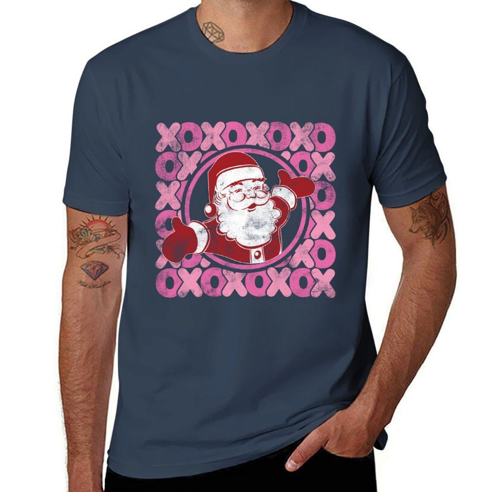 Santas Hugs Kisses Tshirt Casual All Match Tee Shirt For Unisex S