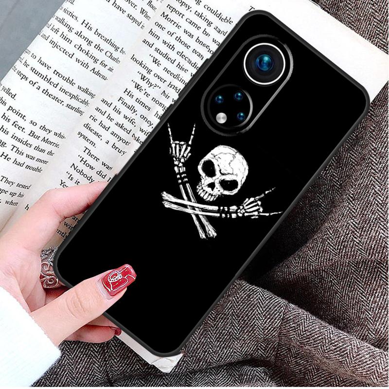 Skeleton Middle Finger Case For Honor Magic 8 7 6 Pro Honor X9d X9c X9b X9a X8b X8c Win 50 70 90 200 400 Lite Cover