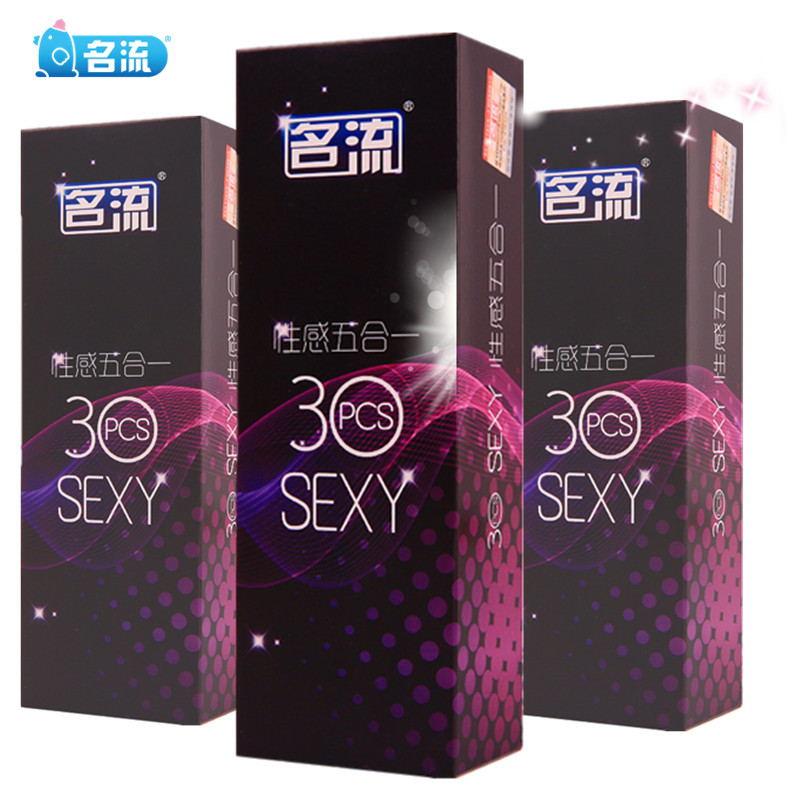 MingLiu G Spot Condom 100/30 Pcs 5 Types Spiral Spike Condoms