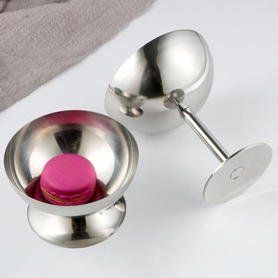 Stainless Steel Ice Cream Cup Multi-Function Stainless Steel Containerss High Beauty Salad Bowl