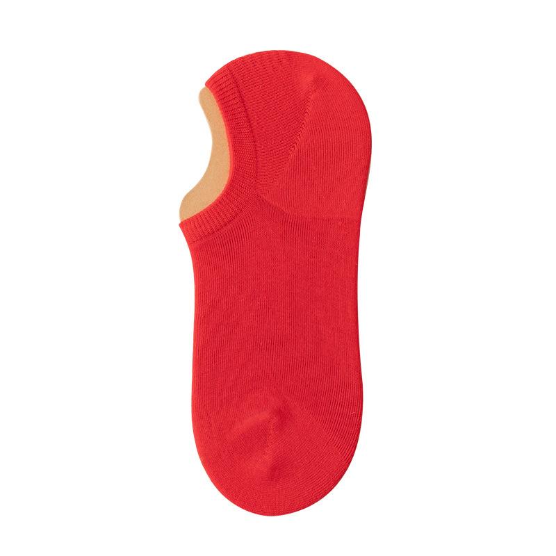 

Мужские красные носки, хлопковые носки до середины икры из чистого хлопка для осени и зимы, новогодние носки, всесезонные хлопковые носки против запаха для мужчин Ship socks красный