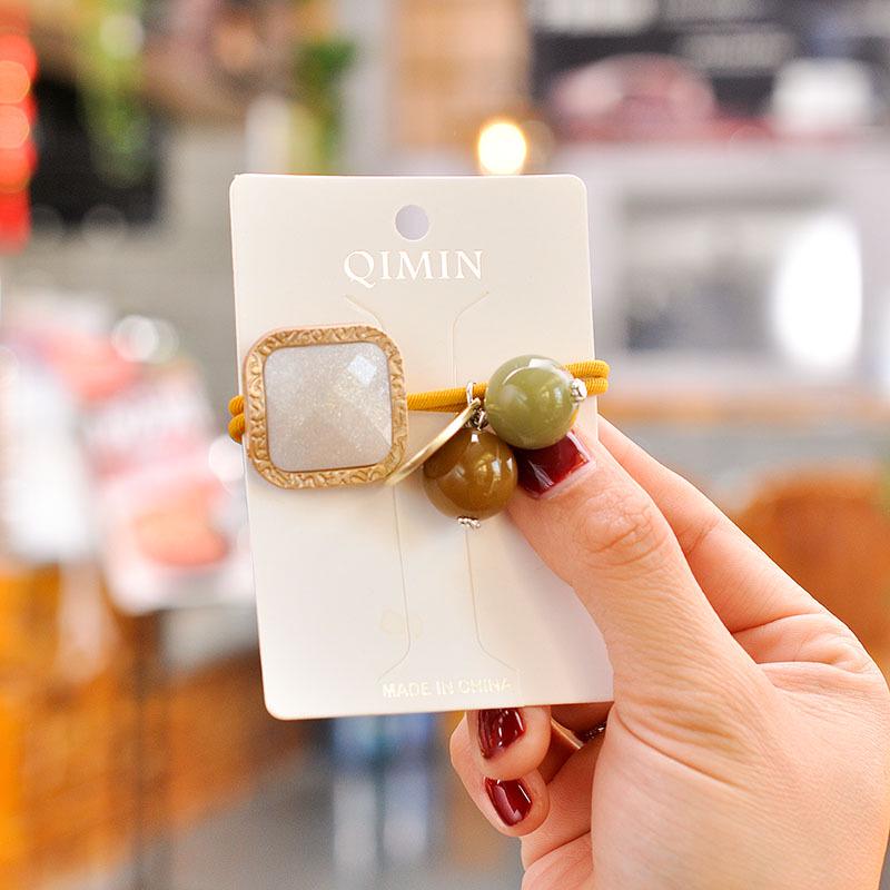 Korean Simple Scrunchie Women Girls Elastic Hair Rubber Bands Accessories Tie Hair Rope Ring Holder Ornaments Headdress