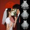 Flower Marry Veil Pearl Wedding Gauze Sweet Bride Head Gauze  Girl