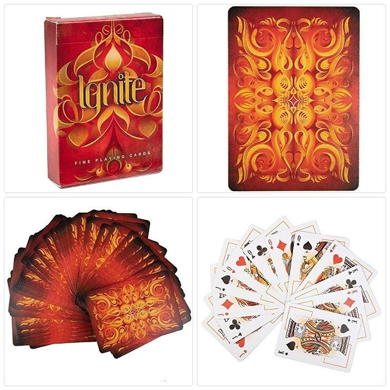 Ellusionist Ignite Playing Cards Bicycle Fire Themed Deck Card Games Magic Tricks