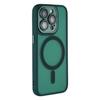 For iPhone 15 Pro Max Case Compatible with MagSafe PC + TPU Matte Phone Cover with Glass Lens Film