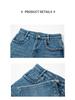 Zhi Zhi Winter Cropped Wide-Leg Fleece Jeans for Petite Women - Thick Plus Velvet Stretch Denim
