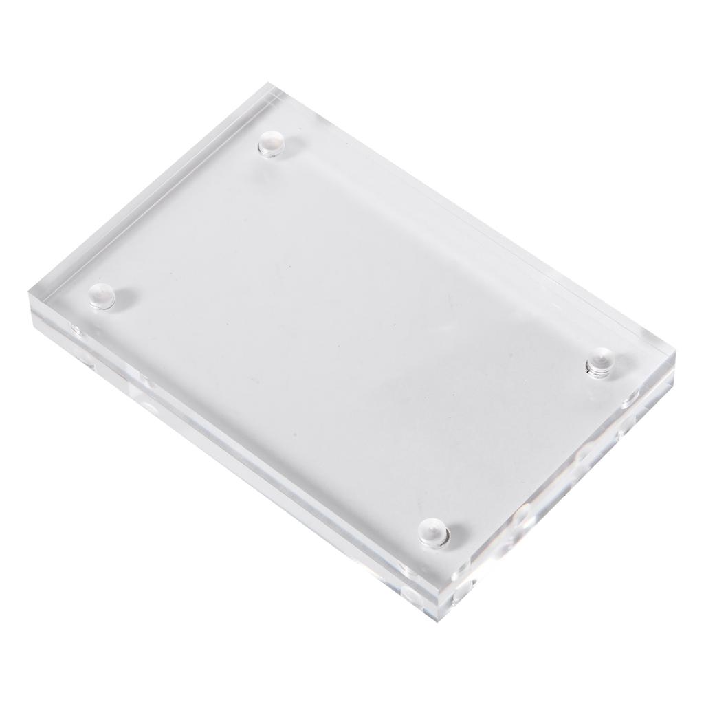 Home Decoration Transparent Acrylic Picture Frame Magnetic Photo Frame Poster Display Rack Card Holder Stand Desktop Table