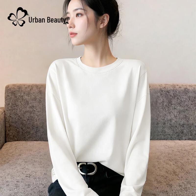 Women's Long-Sleeve Loose Cotton Base Layer Top
