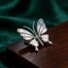 Animal Embossed Shell Butterfly Brooch Pendant With Multi Function Decor For Unisex Wear