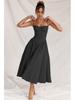 2024 French Retro Long Slip Dress - Court Style Dopamine Outfit