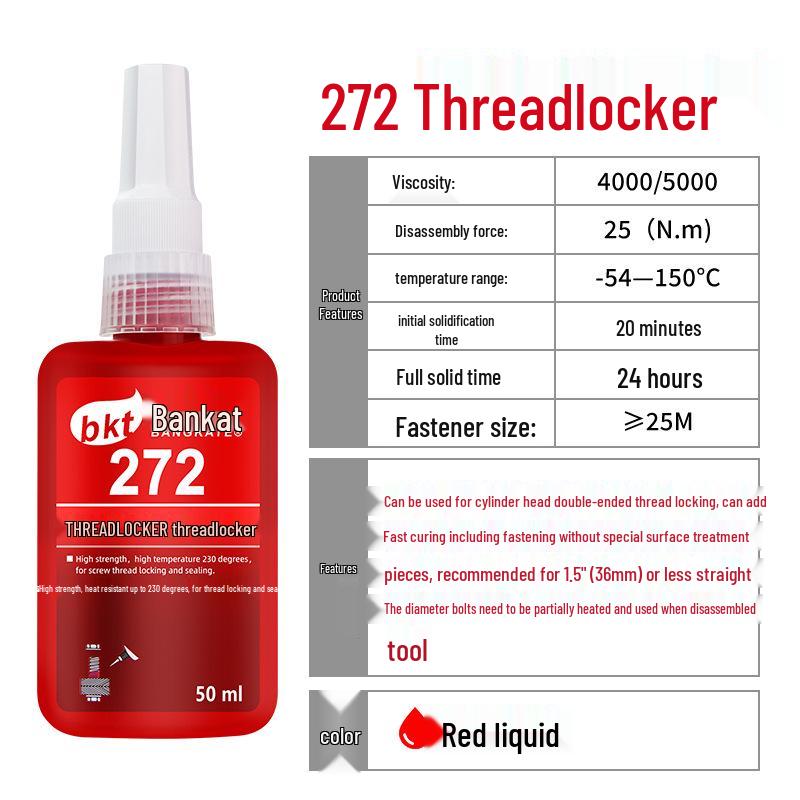 Anaerobic Threadlocker Sealant Glue: Anti-Loosening Screw Fastener