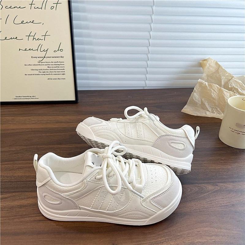 Platform White Shoes Women's Autumn New Student Versatile Sports and Leisure Board Shoes Tide