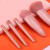 Complete Travel Miniature Makeup Brushes Kit: Professional 5pcs Multipurpose Set with Cosmetic Mirror - Your Portable Beauty Essentials