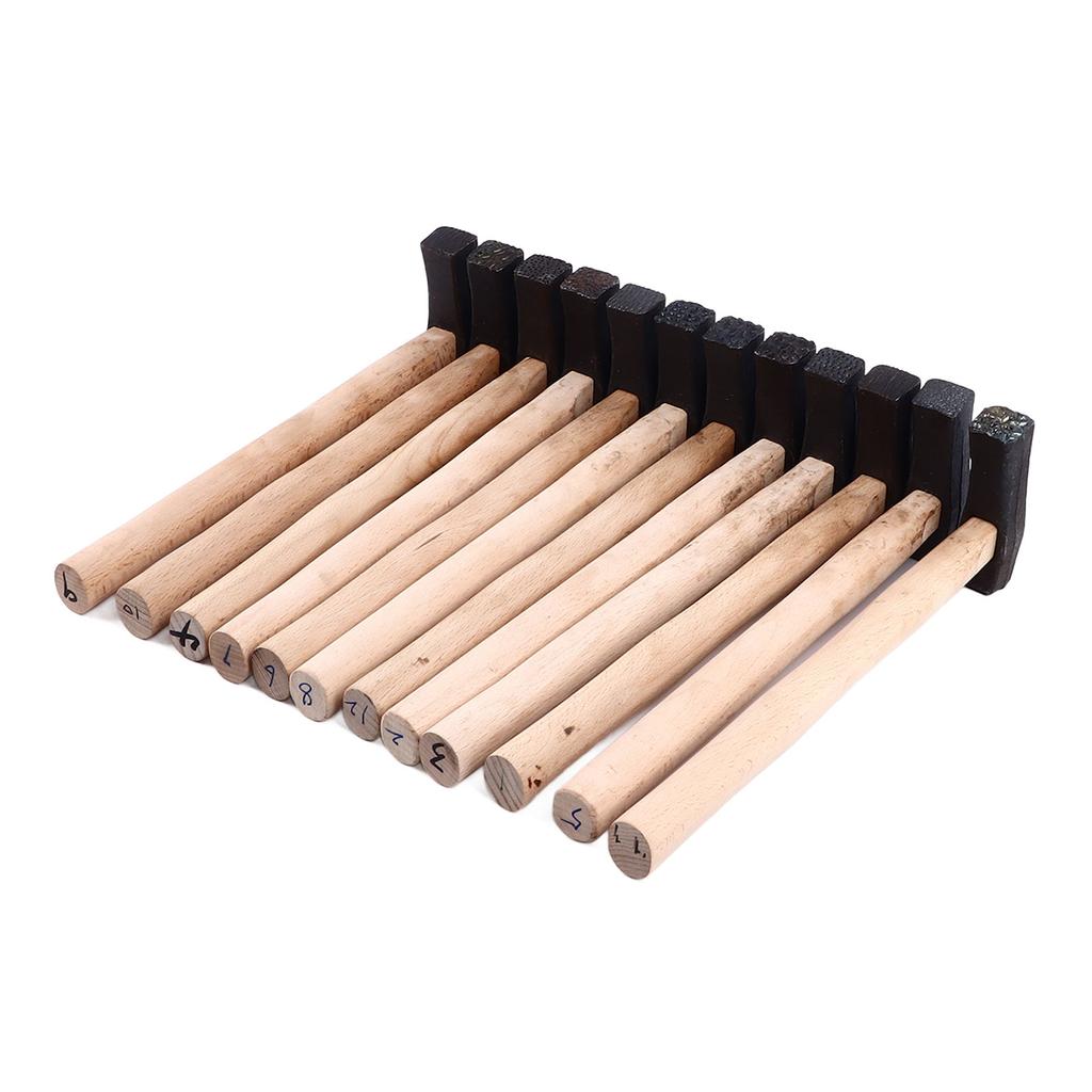 DIY Texturing Hammer Ergonomic Handle Metal Forming Texturing Hammer Tool for Gold Silver Copper