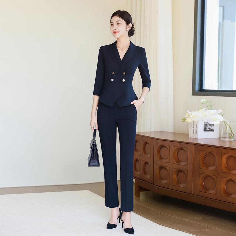 

Women s 3/4 Sleeve Business Suit Set L