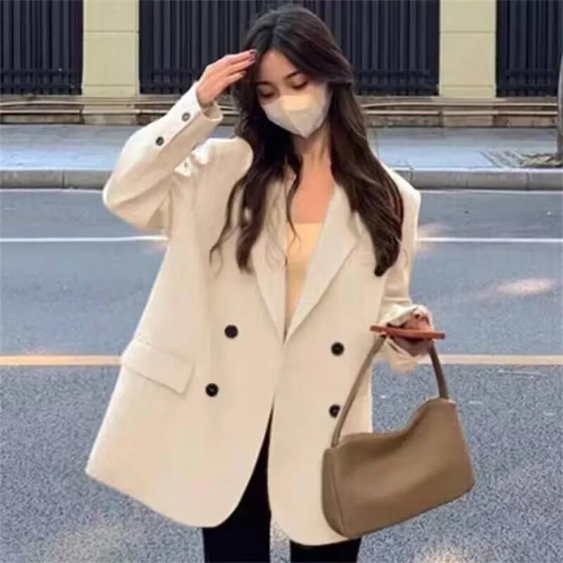 Women's Jacket Suit Casual Office Blazer Female Coat Lapel Collar Business Jacket for Work Party Outdoor Leisure Time