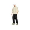 Abbigliamento Sportivo Moda Minimalista Versatile Oversize Maglietta Maniche Corte Uomo Top Cachi Chiaro Nero HJ2953-229