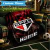 Custom Name SPFC Stars Stripes Blanket Lightweight Ideal Bedding Blanket Perfect for Travel, Camping, Living Rooms, Sofas, Christmas Gift