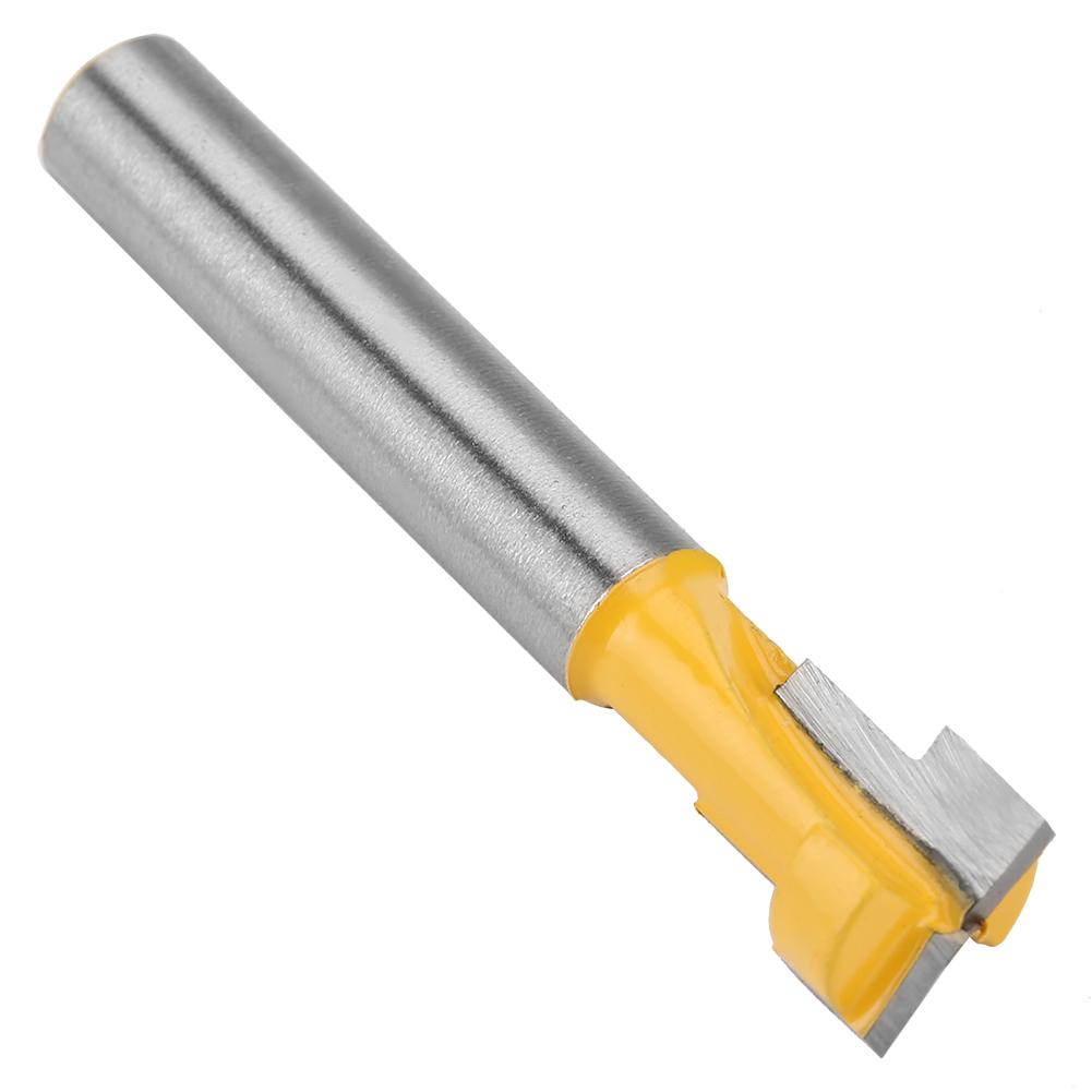 9,52 mm 38" T-Nutschlitz Schlüsselloch Fräser 14"" Schaft Holzbearbeitung Schlüssellochfräser