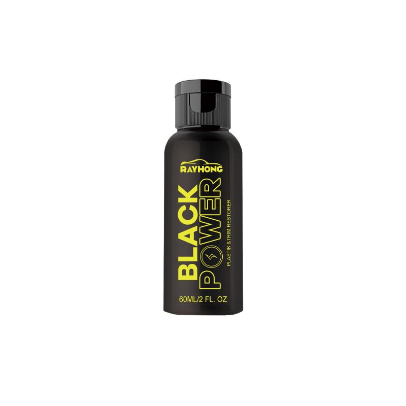 Car Plastic Refresher 60ml Long Lasting Restorer Waterproof Coating for Auto Motorcycle Bumper Dashboard Trim Cleaner