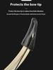 Leather Bow Tip Protector Bow Limbs Tip Cover Protective Bow Limb Guard Archery Bow Limb Tip Protector for Outdoor Hunting
