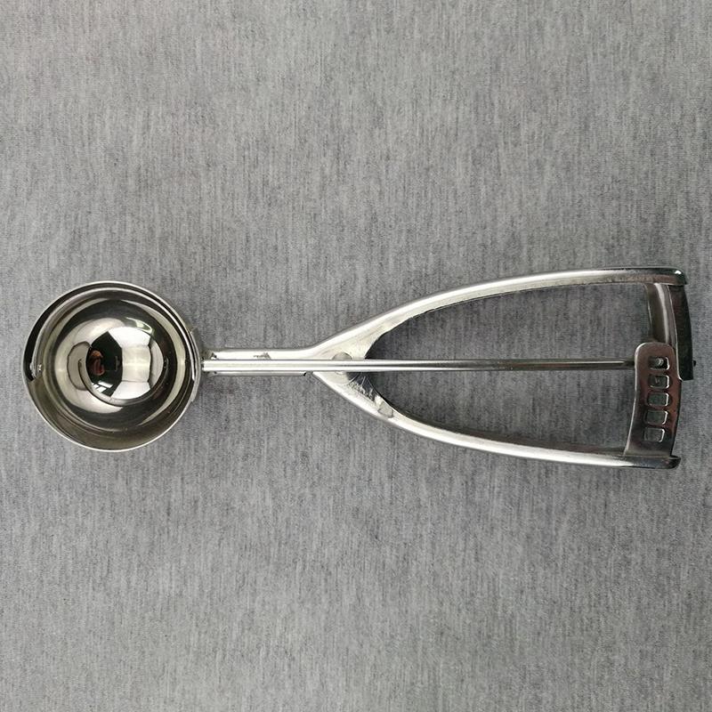 Stainless Steel Ice Cream Scoop Ice Cream Scoop With Trigger Suitable For Ice Cream Cookies Cake Dough Melon Kitchen Supplies