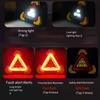 Lampă de avertizare triunghiulară solară portabilă LED Semnal de siguranță rutieră Lumini de lucru LED luminoase pentru repararea mașinilor