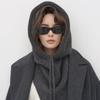 Cute Solid Color Balaclava Hat Warm Thickened Knitted Hooded Cap Beanie Pullover Hat Winter Cap Outdoor