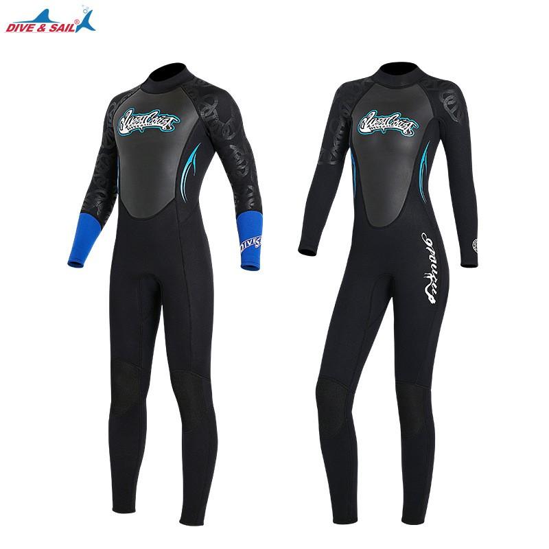 Diving Wetsuit 3mm Fullsuit Men Women Thermal Neoprene Surf Snorkeling Swimsuit Winter Fall