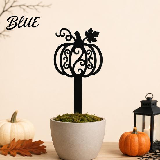Witch Hat Flower Pot Decor 5Pcs Halloween Planter Stakes, Acrylic Garden Sign for Outdoor Yard Lawn Backyard, Unique Gifts Gardeners Ghost House Black