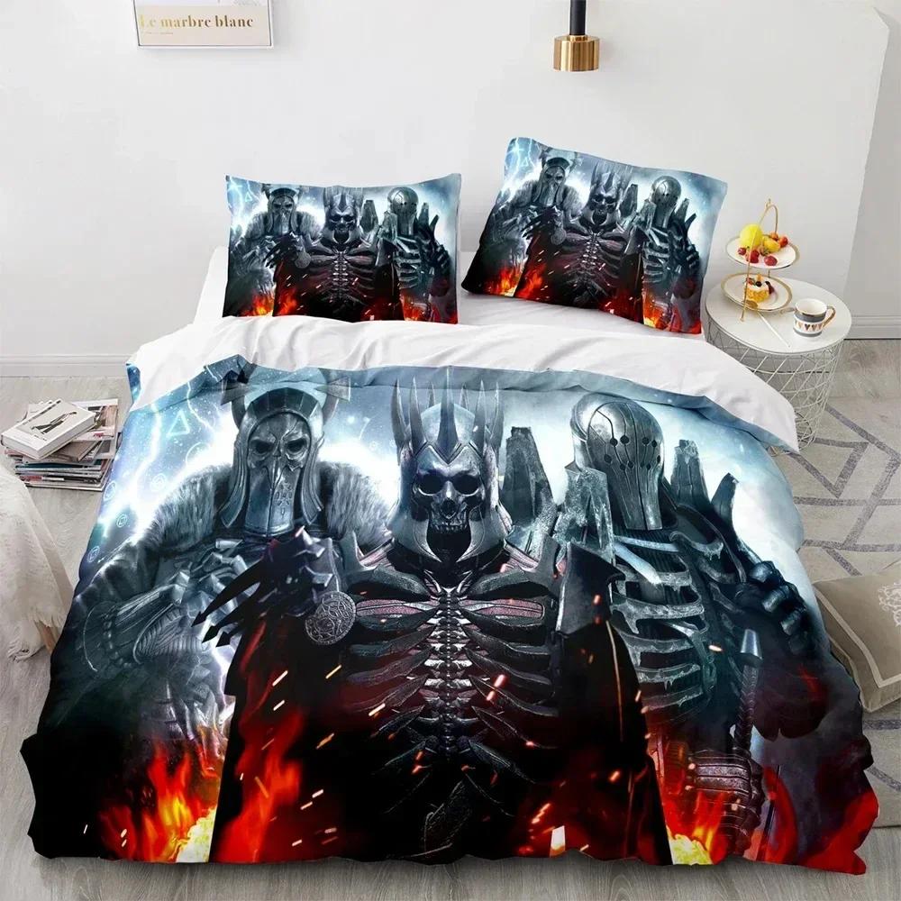 3D Printed The Witchers Bedding Set Boys Girls Twin Queen Size Duvet Cover Pillowcase Bed Kids Adult Home Textile