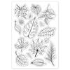 PVC Plastic Stamps for DIY Scrapbooking Photo Album Decorative Cards Making Stamp Sheets Leaf Pattern 16x11x0.3cm