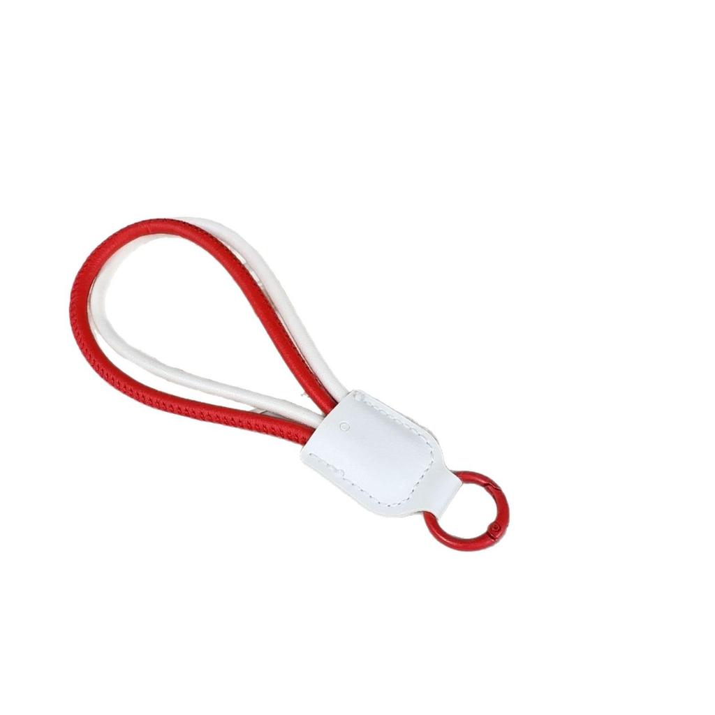 In-Stock Two-Tone PU Leather Short Lanyard for Phone Cases, Handbags, and Keychains – Stylish, Personalized, Versatile.