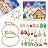 Christmas Advent Calender Gift Box 2025 Creative Diy Snowman Santa Claus Bracelet Countdown Calendar Box For Girls Year Gift